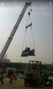 吊車高空吊掛-住華科技冰水機搬運工程